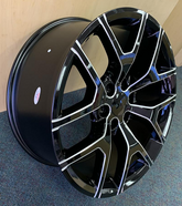 26" STW 288-M GMC REPLICA Wheel 🌟 26X10 +25 6X139.7 🌟 C.B-78.1 B Black & Machined Window Rim
